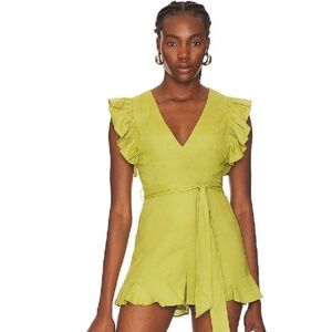 Lovers and Friends Jill Romper in Green